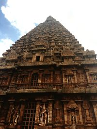 Low angle view of historic building against sky