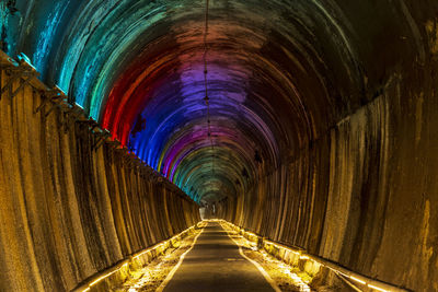 Low angle view of tunnel