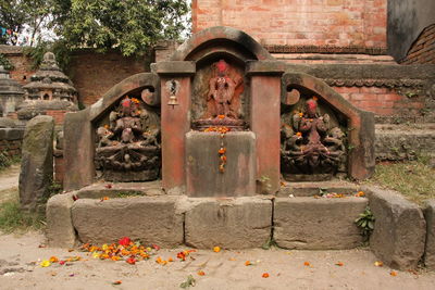 Statue of historic building