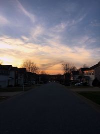 City at sunset