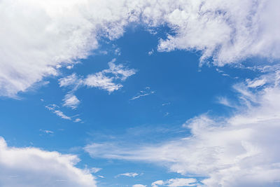 Low angle view of clouds in sky