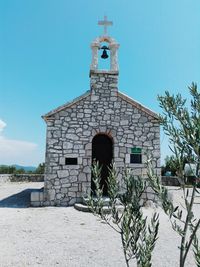 Built structure against blue sky