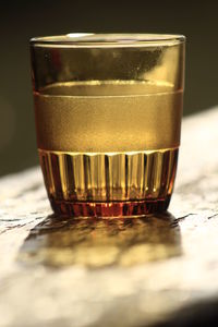 Close-up of coffee on table