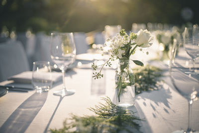 Close-up of vase on table