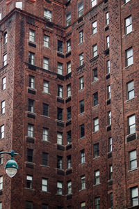 Red brick building typical of new york streets, nyc