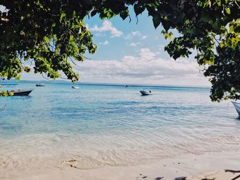 Scenic view of sea against sky