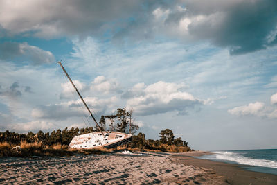 Scenic view of sea against sky