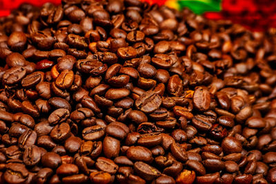 Full frame shot of coffee beans