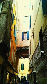 Low angle view of buildings in city