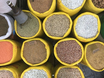 Full frame shot of food for sale at market stall