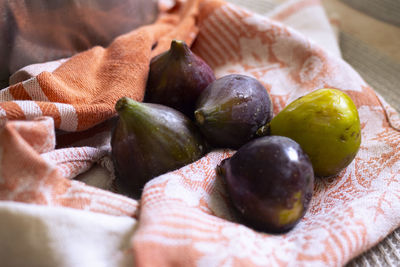 Close-up of fruits on table