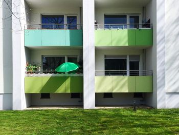 Houses in a park