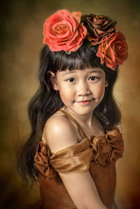 Portrait of a smiling young woman