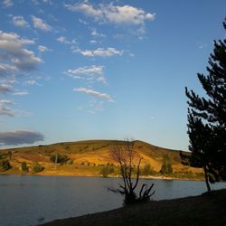 Scenic view of calm lake