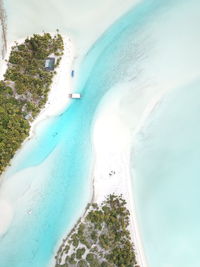 High angle view of swimming pool