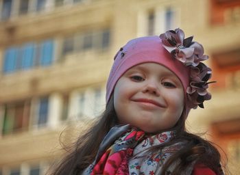 Portrait of smiling girl