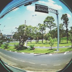 View of road against sky