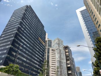 Low angle view of buildings against sky