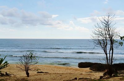 Scenic view of calm sea against sky