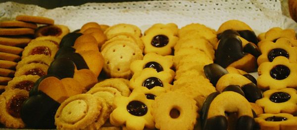 Close-up of cookies for sale