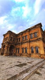 Low angle view of historical building against sky