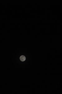 Low angle view of moon in sky at night