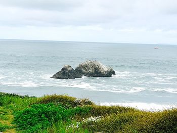 Scenic view of sea against sky