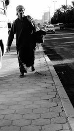 Man on zebra crossing