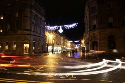City street at night