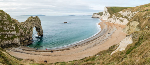 Panoramic view of sea against sky