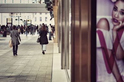 Reflection of man in mirror