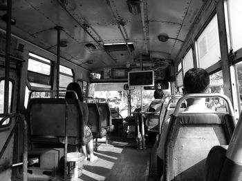 Commuters in bus