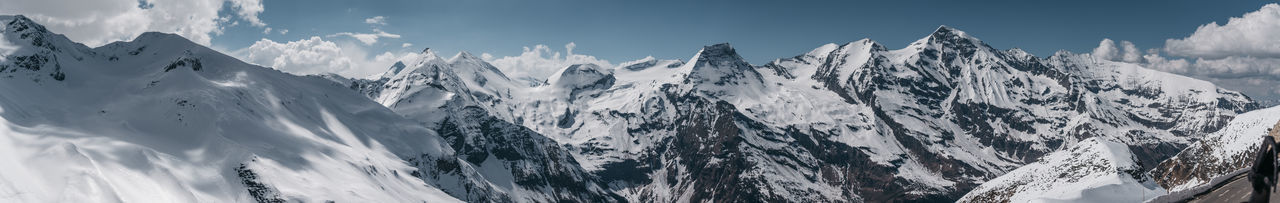 Panoramic shot of mountain range