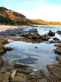 Scenic view of sea against sky