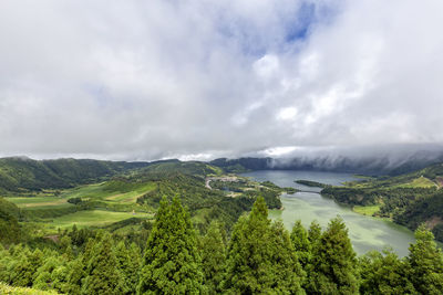 Scenic view of landscape against sky