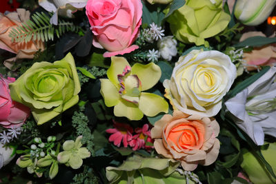 Close-up of rose bouquet