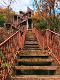Stairs leading to built structure