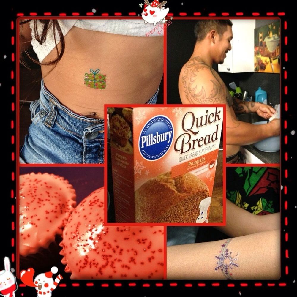 Christmas Tattoos & Christmas Baking with the Ohana <3!!!