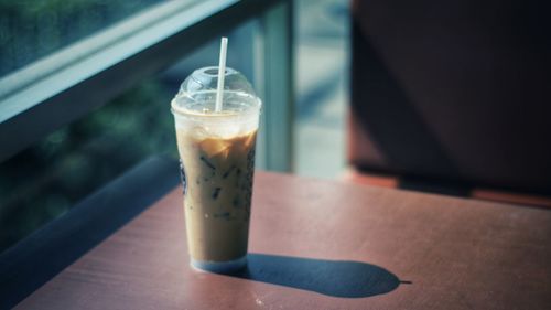 Close-up of drink on table