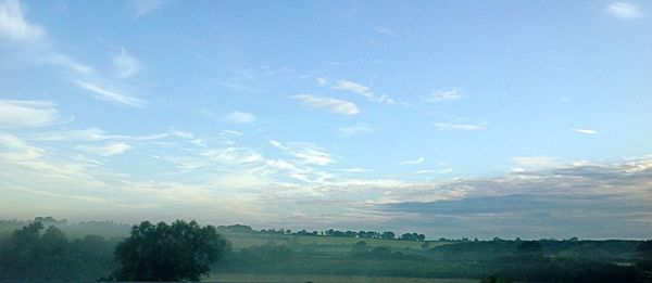 Scenic view of landscape against sky