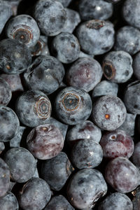 Full frame shot of blueberries