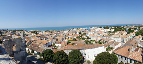 High angle view of cityscape