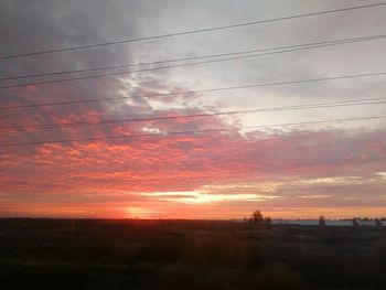 Scenic view of sky during sunset