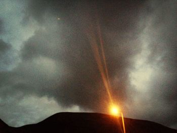 Low angle view of cloudy sky