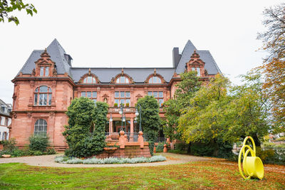 View of historic building against clear sky