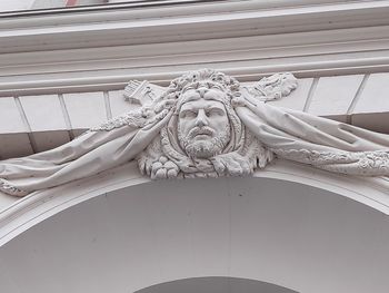 Low angle view of angel statue