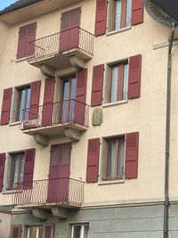 Low angle view of residential building