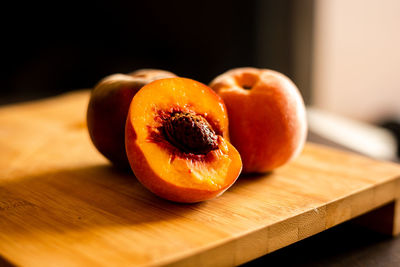 Close-up of fruit on table