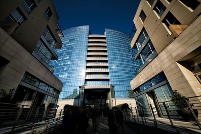 Modern buildings in city