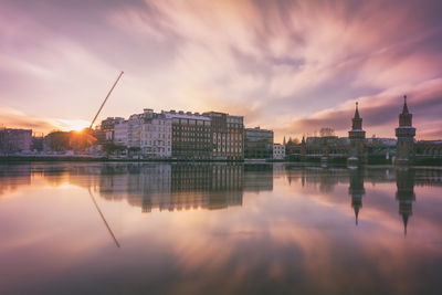 City at sunset